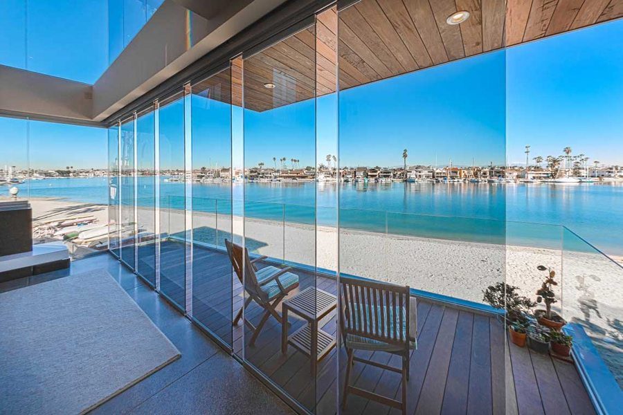 wall of seamless patio doors San Diego